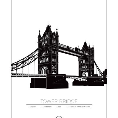 Poster del Tower Bridge - Londra