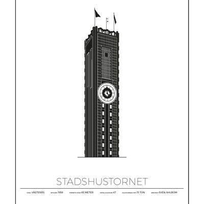 Poster di Västerås Torre del municipio - Västerås