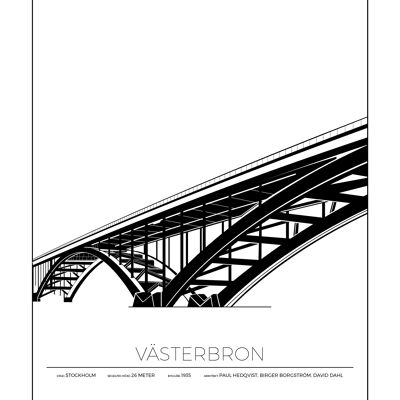 Posters Av Västerbron - Stockholm