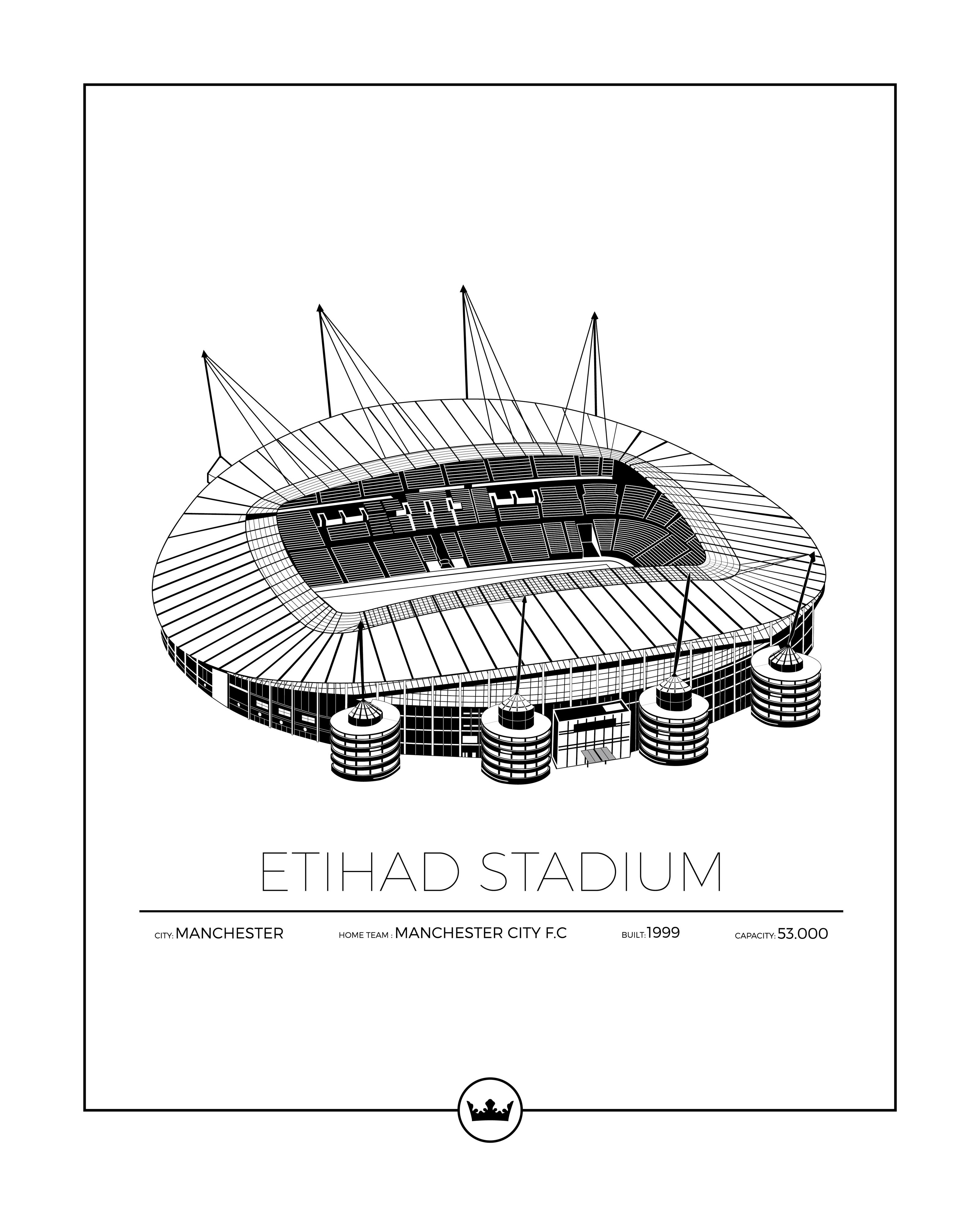 Manchester City Tazza Termosensibile Ethiad Stadium