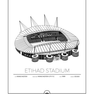 Posters Of Etihad Stadium - Manchester - England