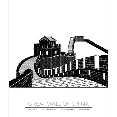 Plakate der Chinesischen Mauer - China