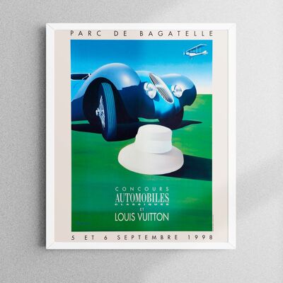 AFFICHE CONCOURS AUTOMOBILE DU PARC DE BAGATELLE 1998 - 30x40cm - Sans cadre