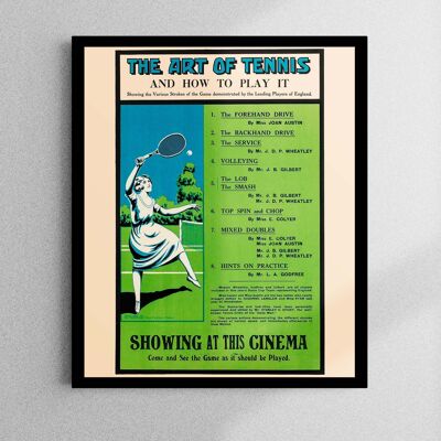 AFFICHE FILM THE ART OF TENNIS 1920 - 70x100cm - Sans cadre