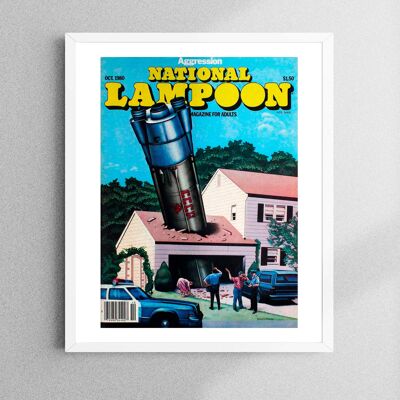 AFFICHE NATIONAL LAMPOON MAGAZINE 1980 - 30x40cm - Sans cadre