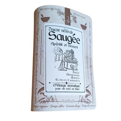 Sautée medieval sweetness | sachet for 2 bottles of sage wine