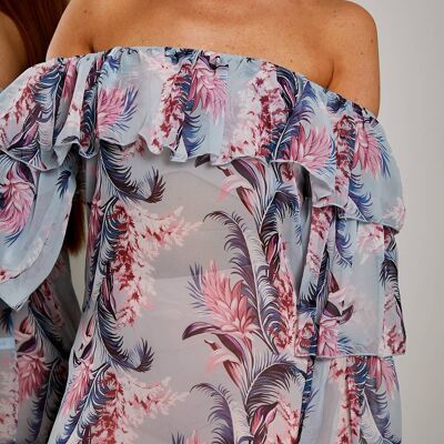 Bluebell floral bardot top.