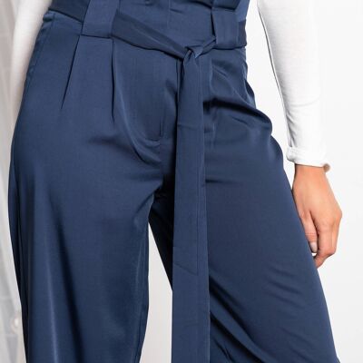 Naria wide leg trousers in Navy