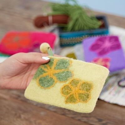 Felt Flower Purse