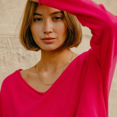 PULLOVER "JASMINE" FUCHSIA