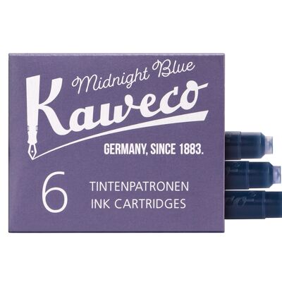 Kaweco cartouches d'encre 6 pièces bleu