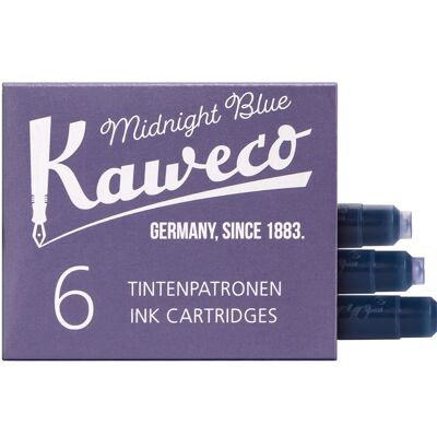 Kaweco cartouches d'encre 6 pièces bleu