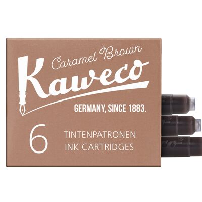 Cartouches d'encre Kaweco 6 pièces sépia