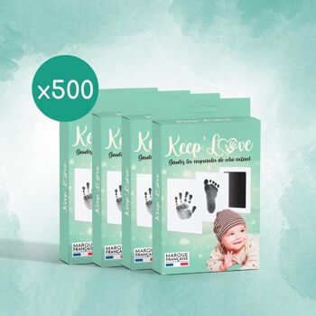 Keep’Love - 500 Kits d'empreintes pour mains et pieds de bébé 1