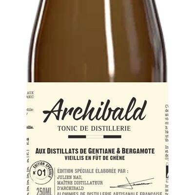 ARCHIBALD SODA DE DEGUSTATION EDITION LIMITEE N1 BERGAMOTE/GENTIANE/VIEILLI EN FUT DE CHENE 100 JOURS BIO 250 ML