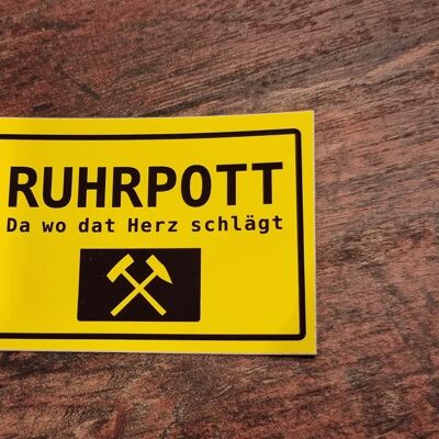 Adesivo Ruhrpott segno della città