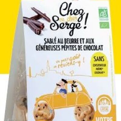 Butter shortbread with generous organic chocolate chips 100g