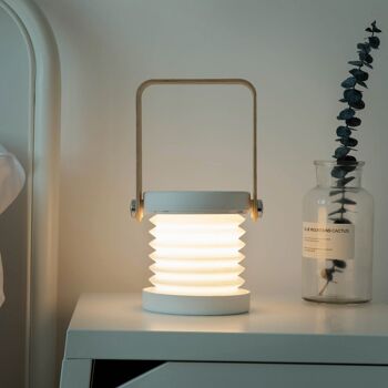 Lampe de bureau, LED, commande tactile, rechargeable, chargement USB, suspension comme lampe de table/lampe de camping 3