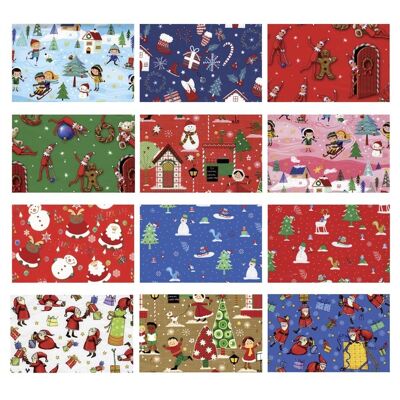 Bimbi Satin Christmas Gift Wrapping Paper