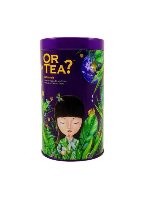 Detoxania - organic green tea with herbs and fruit - Canister (Plug Lid)- 100g