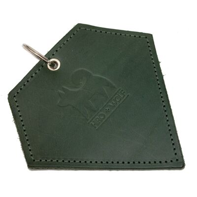 Poo Pouch Diamond 'Green Leather'