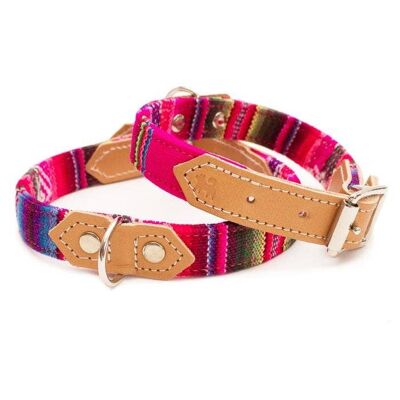 Inca Pink Dog Collar- Extra Small
