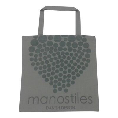 Tote bag - Gray w. dots