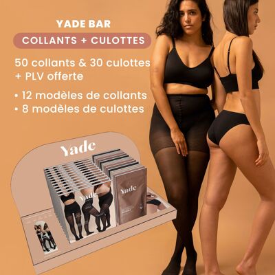 Pack - Yade Bar Tights & Panties - 50 tights & 30 panties
