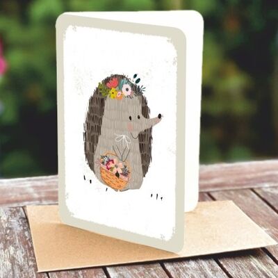 Natural paper double card 5146