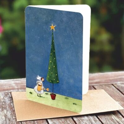 Natural paper double card 5149