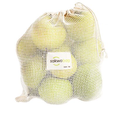 Bolsa de algodón para frutas y verduras 20x28cm