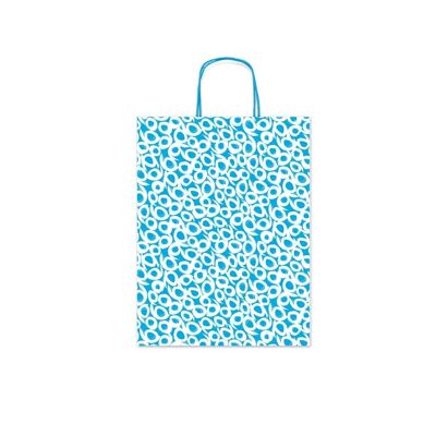 Blue Circles gift wrap bag (small)