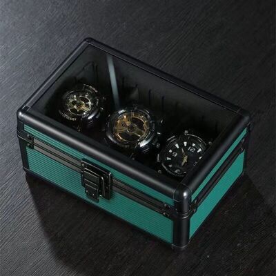 Uhrenbox aus Metall - 3 - Grün