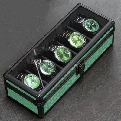 Metal Watch Box - 5 - Green