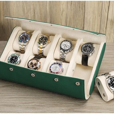 Large Luxury Watch Case - Green