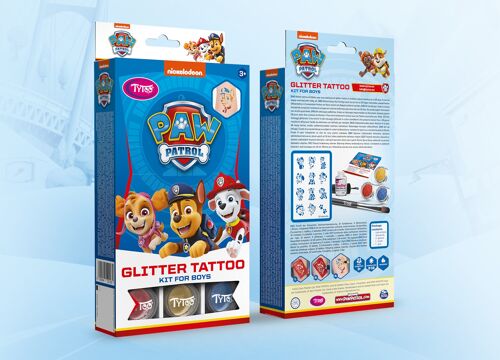 TyToo Paw Patrol Glitter tattoo kit for boys