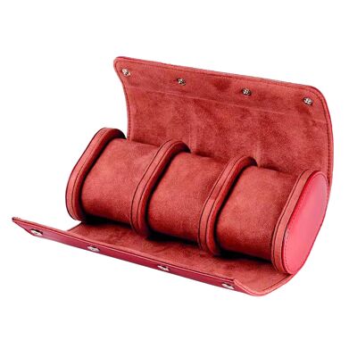 3 Slot Watch Case - Red