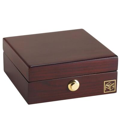 Small Wooden Jewelery Box - Red Walnut
