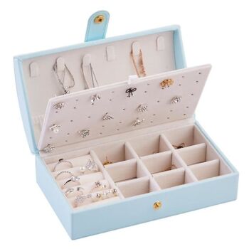 Coffret Bijoux de Voyage - Bleu Clair 1