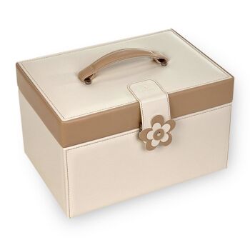 Grand Coffret à Bijoux pour Femme - Jasmin - Beige 5