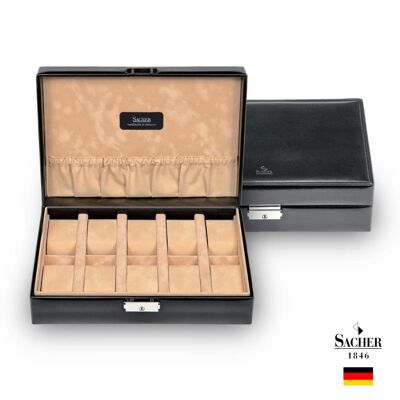 Luxury Leather Watch Box - 10 - Slots