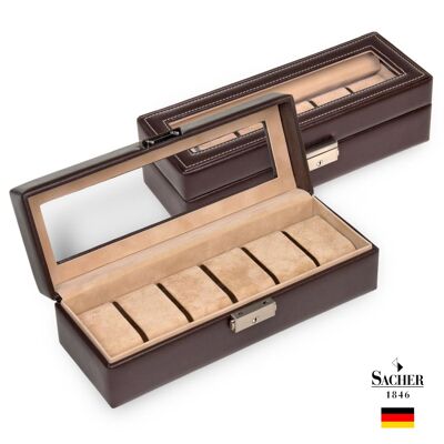 Brown Leather Watch Box
