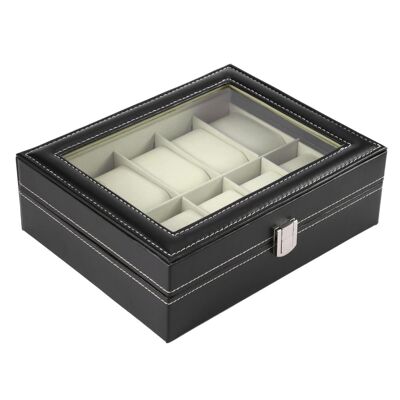 Caja de reloj de cuero premium