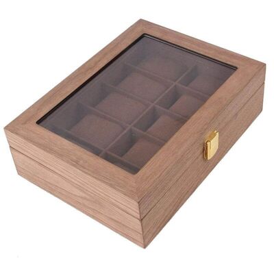 Uhrenbox aus Holz - Braun