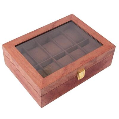 Coffret pour Montre en Bois - Rouge