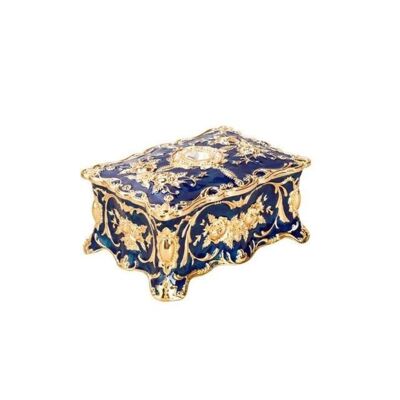 Antique Royal Jewelery Box - S Blue