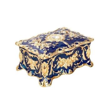 Boîte à Bijoux Royal Antique - M Bleu 1