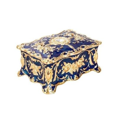 Boîte à Bijoux Royal Antique - M Bleu