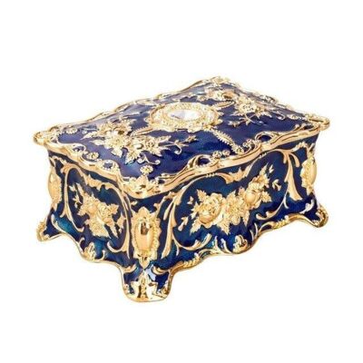 Antique Royal Jewelery Box - L Blue