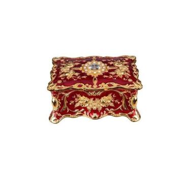 Boîte à Bijoux Royal Antique - S Rouge 1
